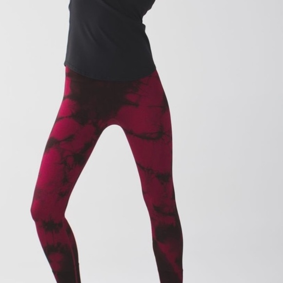 lululemon athletica Pants - Lululemon Ebb to Street Leggings, Wine Berry Bordeaux, Size Not Noted.